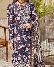 Adans Libas Navy Lawn Suit- Pakistani Lawn Dress