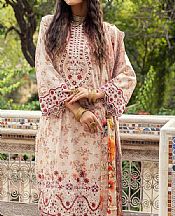 Adans Libas Ivory Lawn Suit- Pakistani Designer Lawn Suits