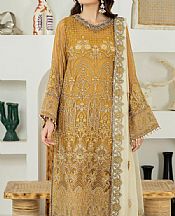 Adans Libas Orange Chiffon Suit- Pakistani Chiffon Dress