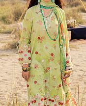 Adans Libas Lime Green Lawn Suit- Pakistani Lawn Dress