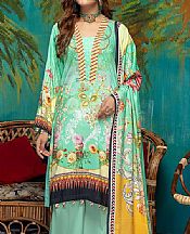 Mint Green Linen Suit- Pakistani Winter Dress