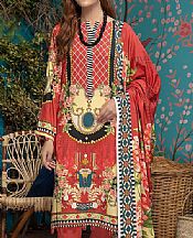 Pastel Red Linen Suit- Pakistani Winter Dress