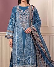 Denim Blue Lawn Suit