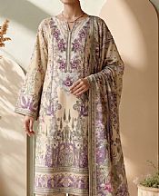 Adans Libas Tan Lawn Suit- Pakistani Lawn Dress