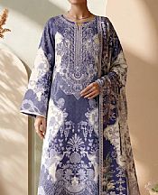 Adans Libas Cadet Blue Lawn Suit- Pakistani Lawn Dress