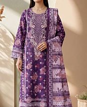 Adans Libas Purple Lawn Suit- Pakistani Designer Lawn Suits