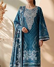 Adans Libas Teal Lawn Suit- Pakistani Designer Lawn Suits