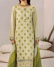 Adans Libas Light Green Lawn Suit- Pakistani Designer Lawn Suits
