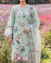 Adans Libas Light Green Lawn Suit- Pakistani Designer Lawn Suits