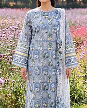 Adans Libas Cadet Blue Lawn Suit- Pakistani Designer Lawn Suits