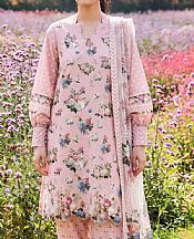 Adans Libas Oyster Pink Lawn Suit- Pakistani Designer Lawn Suits