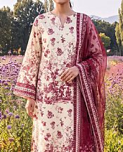 Adans Libas Off-white Lawn Suit- Pakistani Lawn Dress