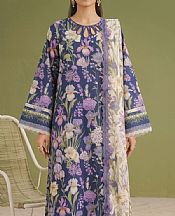 Adans Libas Blue Lawn Suit- Pakistani Lawn Dress