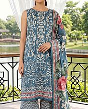 Denim Blue Lawn Suit