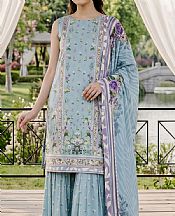Baby Blue Lawn Suit