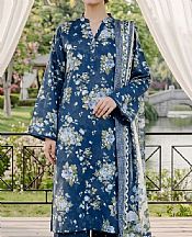Adans Libas Navy Blue Lawn Suit- Pakistani Designer Lawn Suits
