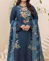 Adans Libas Navy Blue Lawn Suit- Pakistani Lawn Dress