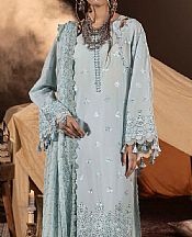 Adans Libas Cadet Blue Lawn Suit- Pakistani Designer Lawn Suits