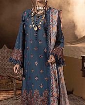 Adans Libas Teal Lawn Suit- Pakistani Lawn Dress