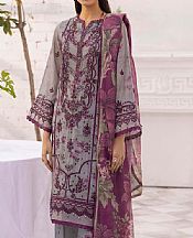 Adans Libas Grey Lawn Suit- Pakistani Lawn Dress