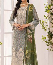Adans Libas Grey Lawn Suit- Pakistani Lawn Dress