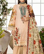Adans Libas Peach Lawn Suit- Pakistani Lawn Dress