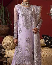 Adans Libas Pastel Purple Organza Suit- Pakistani Designer Chiffon Suit