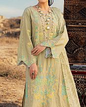 Adans Libas Thistle Green Lawn Suit- Pakistani Lawn Dress