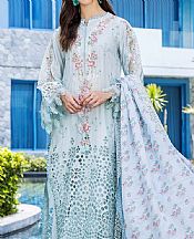 Adans Libas Pale Aqua Lawn Suit- Pakistani Designer Lawn Suits