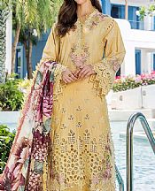 Adans Libas Sand Gold Lawn Suit- Pakistani Lawn Dress
