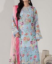 Adans Libas Light Blue Jacquard Suit- Pakistani Winter Clothing