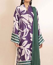 Adans Libas Dusty Purple/Off White Jacquard Suit- Pakistani Lawn Dress
