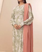 Adans Libas Sage/Off White Jacquard Suit- Pakistani Lawn Dress