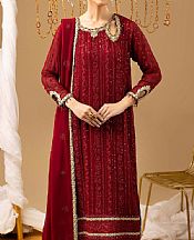 Maroon Chiffon Suit