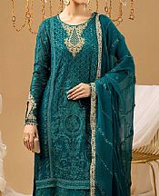 Teal Chiffon Suit