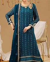 Teal Chiffon Suit