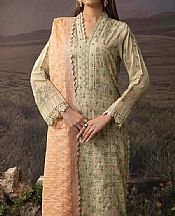 Adans Libas Olive Haze Lawn Suit- Pakistani Designer Lawn Suits