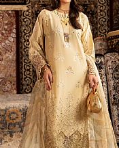 Adans Libas Beige Lawn Suit- Pakistani Designer Lawn Suits