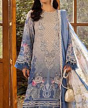 Adans Libas Grey/Blue Lawn Suit- Pakistani Lawn Dress