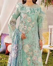 Adans Libas Light Turquoise Lawn Suit- Pakistani Lawn Dress