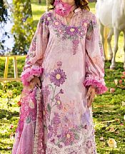 Adans Libas Rose Pink Lawn Suit- Pakistani Designer Lawn Suits