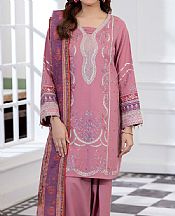 Adans Libas Pink Dhanak Suit- Pakistani Winter Clothing