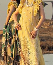 Adans Libas Yellow Lawn Suit- Pakistani Lawn Dress