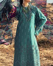 Adans Libas Teal Lawn Suit- Pakistani Lawn Dress