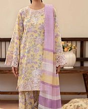 Adans Libas Yellow Lawn Suit- Pakistani Lawn Dress