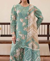 Adans Libas Mint Green Lawn Suit- Pakistani Designer Lawn Suits