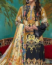 Mustard/Black Linen Suit- Pakistani Winter Clothing