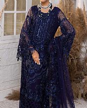 Navy Blue Net Suit- Pakistani Chiffon Dress