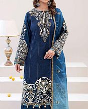Adans Libas Blue Zodiac Lawn Suit- Pakistani Lawn Dress