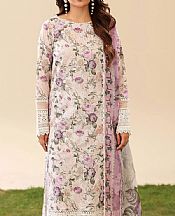 White/Lilac Lawn Suit